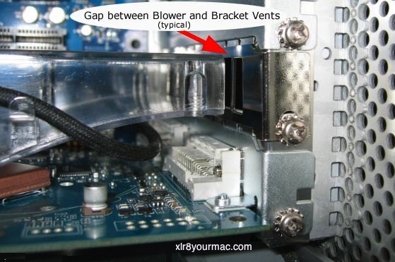 blower to vent gap