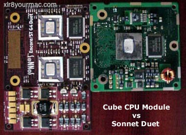 Sonnet Duet vs Cube CPU Module